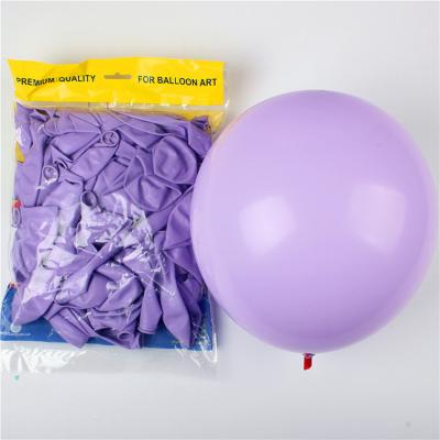 China Party Decoration Factory Price Cheap Engagement Party Needs Round 12 Inch Macaron Balloons Latex Balloons Helium for sale