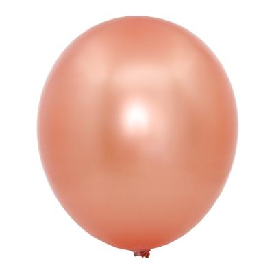 China Party Decoration Kind Tell Festival Celebration Party Balloons 18 Inch Round Rose Gold Latex Balloons for sale