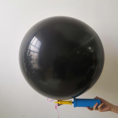 China Party Decoration Gender Reveal Party Decor Balloons Large Size 36 Inch Round Black Latex Balloons for sale