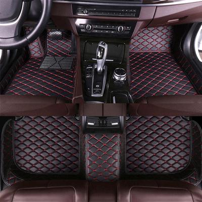 China Custom Leather Waterproof/Anti-silp 5D Car Floor Mats Set Foot Carpet Cover For Kia CARENS CARNIVAL CERATO FORTE Optima Morning K3 K5 RIO for sale