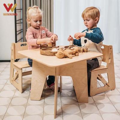 China Eco-friengly WinningLatest Design Nursery Furniture Used Nursery Furniture Kindergarten Wooden Preschool Education Metal Wooden Tables for sale