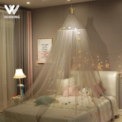 China Insecticide Treated Dreamy Blush Opaque Princess Net Toddler Children Kids Baby Hood Bed Curtain Lovely Canopy Pink Infant Toddler Bed Canopy for sale