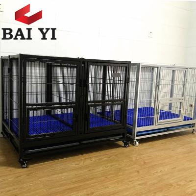 China Breathable High Quality Breeder Pet Cages Dog Kennel Bird With Plastic Tray for sale