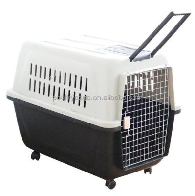 China Breathable dog box cages------Durable aviation pet carrier and plastic aviation transport box (direct selling) for sale