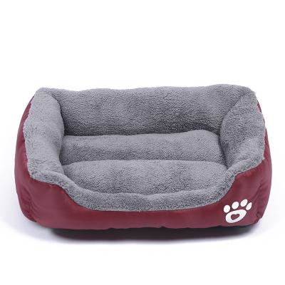 China Waterproof Autumn Washable Pet Sofa pp Cotton Breathable Soft Winter Couch Dog Bed For Large Dogs Pets for sale