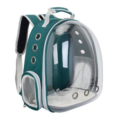 China Small Breathable Cats Puppy Pet Space Capsule Pet Transparent Backpack Carrier for sale