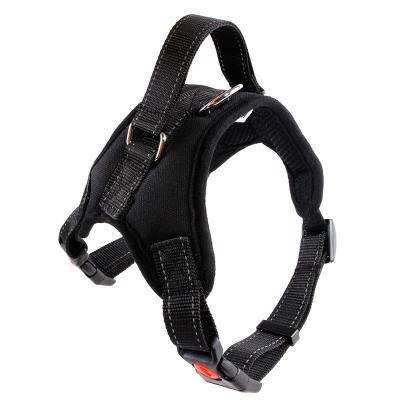 China Multi-design Large Reflective Reflective Breathable Dog Harness Adjustable Dogs Harness for sale