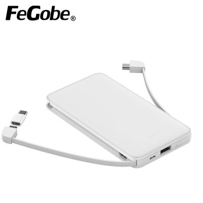 China Cute Farst Charger 3.0 Hand Warmer Power Bank With Output Cable for sale