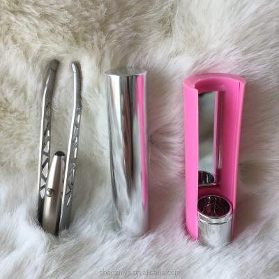 China Professional Eyebrow Stainless Steel LED Light Eyebrow Tweezers for sale