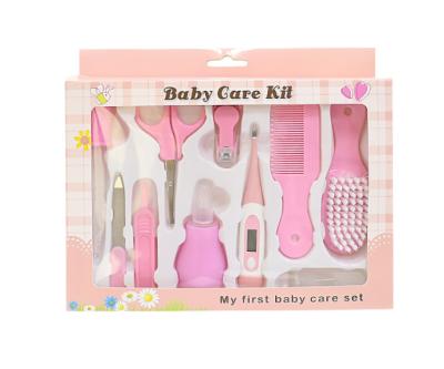 China Popular Safety 10Pcs Newborn Toenail Foot Hair Cutter Nail Tool Safety 10Pcs Nail Folder Baby Health Care Baby Measuring Manicure Set for sale