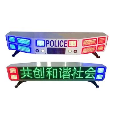 China auto police light bar with led text display screen TBD-GA-6900L 1250x280mm for sale