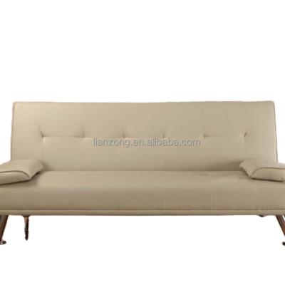 China Foldable comfortable new design pu leather sofa bed with backrest pillow for sale