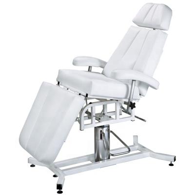 China Good Eletric Hairdressing Equipment Salon Furniture Foldable Comfortable European Barber Chair White Manufacturer for sale