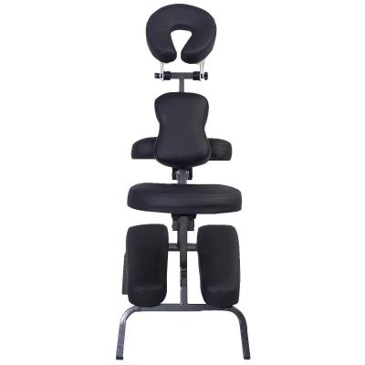 China Multifunctional black spa salon easy folding massage ink bed tatoo foldable chair for sale