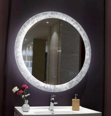 China Decorative Stainless Steel Sight Espejos Makeup Mirror Cosmetic Led Salon Vanity Mirror Light Lamp With Light Strip for sale