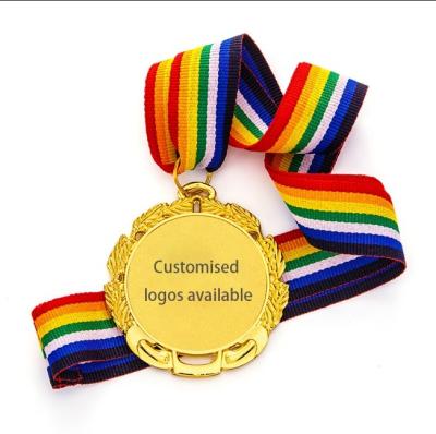 China Custom Metal Zinc Alloy Bag Medals Ribbon Shape Cumstomized Good Quality 3D Tank OEM Creative Ribbon Logo Packing for sale