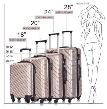 China ABS Free Shipping For Distric 6 Areas US Fashion Hardshell Trolley Spinner 4 Pcs Black Luggage Set Within 24 Hours for sale