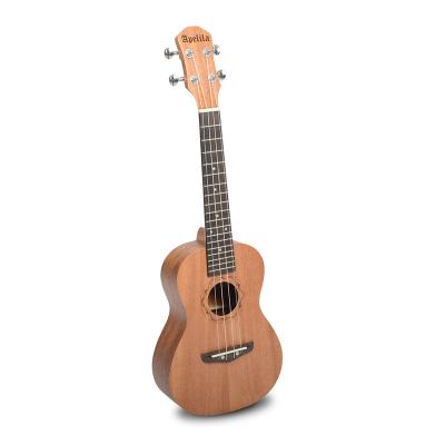 China Free Shipping Slim Body for USA Hawaiian Acoustic Super Thin Body Musical Instrument 6 Sector Slim Ukulele within 24 hours for sale