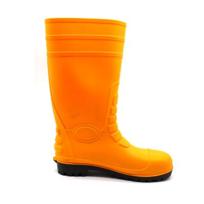 China Steel Toe Rain Boot Work Boots PVC Safety Mud Rubber Boots for sale