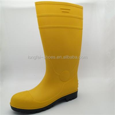 China Other Color PVC Rainboots Knee High Safety Boots Cut PVC Boots for sale