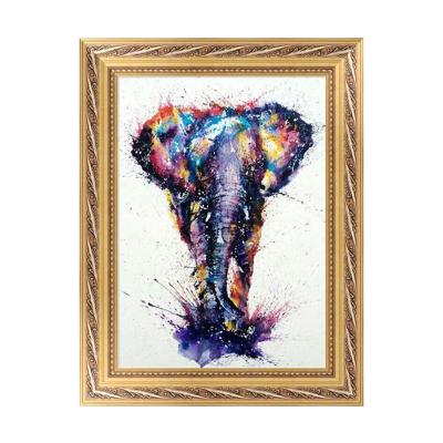 China Wholesale 5D Diamond Painting Diy 5D Modern Resin Around Diamond Painting Decorative Painting Animal Elephant for sale