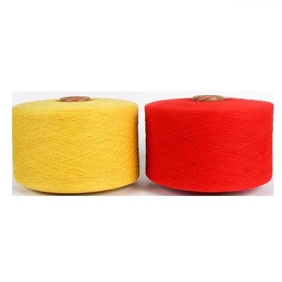 China Anti-Static Yarn mils fabricate yellow color recycled blended yarn for knitting for sale