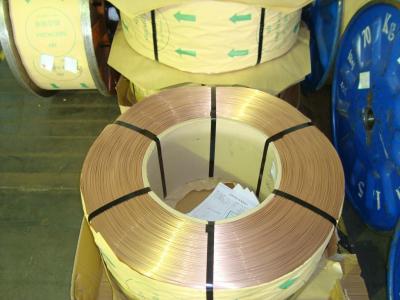 China Smooth Coating 0.965mmHT Dia. 1255N/50mm Adhesion Copper Clad Steel Wire for sale