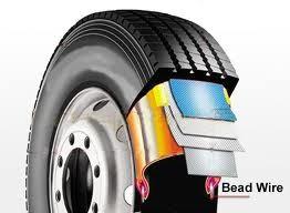 China 2160N Break Force 0.89mm Dia. Uniform Coating 0.7% Sn Tyre Bead Wire For Vehicles for sale