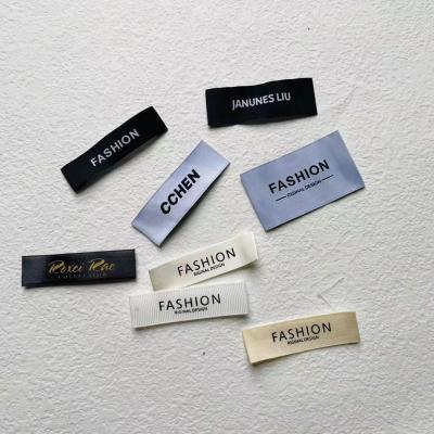 China Cotton Sustainable Label Custom Garment Label For Apparel Garment Accessories Woven Label for sale