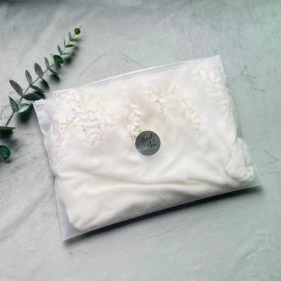 China Recyclable Zipper Lock Bags Custom Printed Zipper Bag Waterproof Bikini Frosted Clear Bag for sale