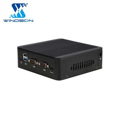 China Home/Business Industrial CPU RDA/Celeron J4125/J4105 Industrial Fanless Status Mini Pc Computer Case Metal Linux WIFI Card SSD RAM SATA Serial Storage for sale