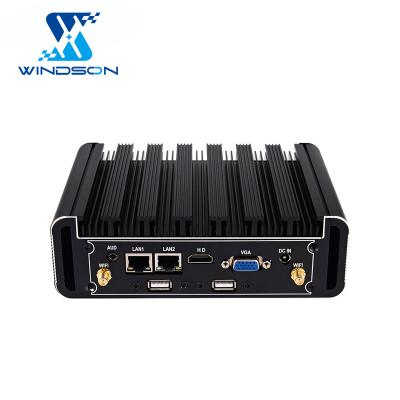 China Nana 5005 Fanless i3/i5/i7 4005 Industrial Mini Computer 6200U 7200U 8550U Mini Computer All Aluminum Dual Port 180*125*55mm Gigabit Ethernet for sale