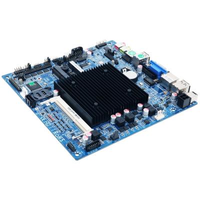 China ITX J1900 Mini Desktop Industrial Control Security Mini Computer Motherboard 6 Intelligent Auto Com Msata for sale