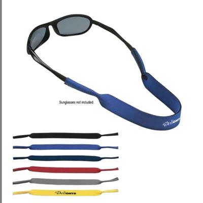 China Custom Made Environmental Friendly Neoprene Sunglasses Strap Adjustable Outdoor Sport Eye Glass Training Strap Safety Neck Rope Strap for sale