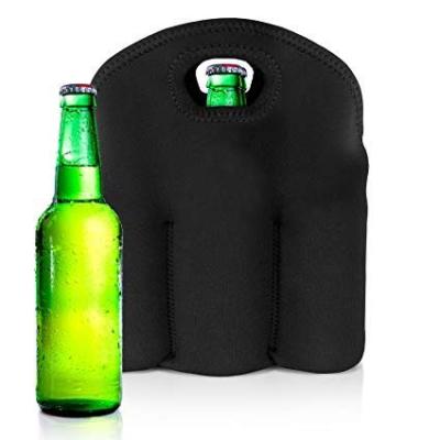 China Custom Waterproof Factory Wine Tote Bag Insulated Six Water Bottles Bag Cooler Neoprene Beer Beverage Pack 6 for sale