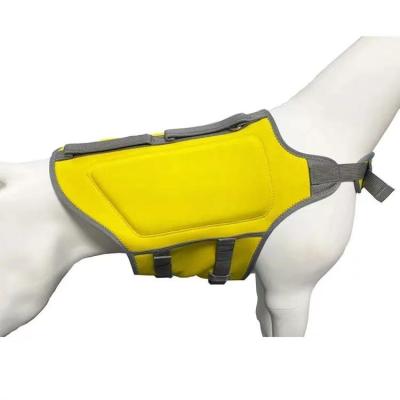 China Neoprene Pet Dog Vest Life Vest Outdoor Durable Dog Swim Float Adjustable Reflective Life Vests for sale