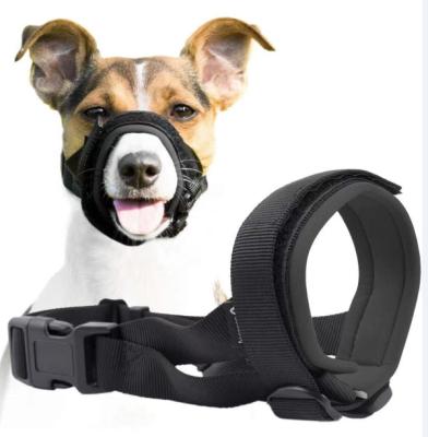 China Custom Soft Neoprene Pet Muzzle Collar Dog Padded Military Dog Muzzles Prevent Biting for sale