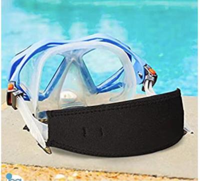 China Custom Freediving Neoprene Snorkel Strap Slap Strap Diving Mask Cover Head Band for sale