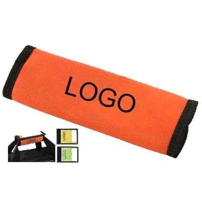 China Promotional Bag Handbag Garment Luggage Neoprene Luggage Handle Wraps Handle Travel Tag Line Tie Suitcase Handle Covers for sale