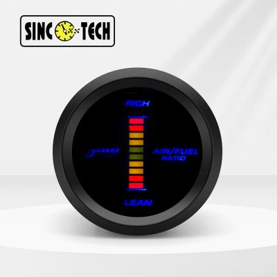 China Sinco Tech LED 52mm Air Fuel Ratio Gauge A.F.R Auto Mobile Meter Led Display for sale