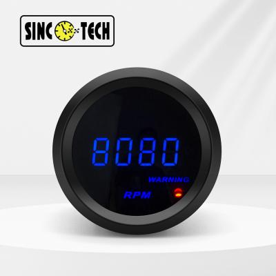 China 611 Series 8021 LED 52mm R.P.M Gauge Speedometer Auto Mobile Led Display Tachometer for sale