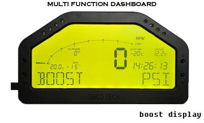 China DO904II 9000 Rally Car Gauges Sensor Kit LCD Screen With Led Light / Buzzer Warning for sale