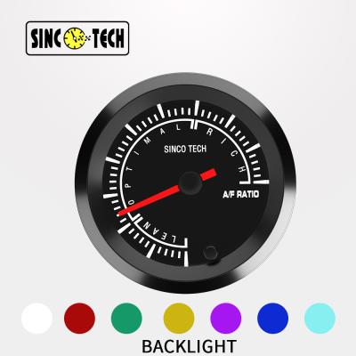 China Sinco Tech 637 Race Car Air Fuel Ratio Meter 12V Vehicles AFR Gauges for sale