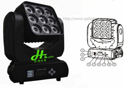 China 9pcs led moving head beam lights for sale