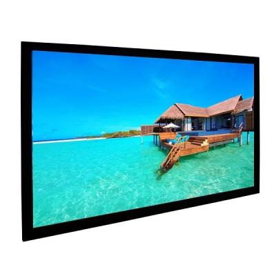 China Custom 92 inch fixed projector screen for digital cinemas  Aluminum frame for sale