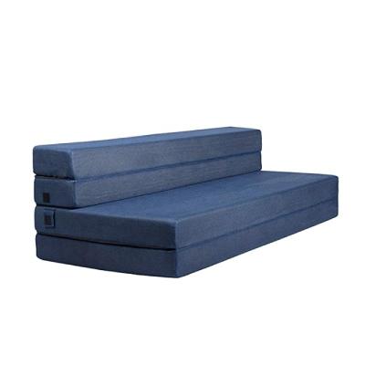 China 3D Foldable Mesh 4 Fold Memory Foam Sofa Bed Mattress For Rest for sale