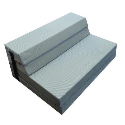 China 3D Foldable Mesh 4 Fold Tri Fold Folded Foldable Memory Foam Sofa Bed Mattress For Rest for sale