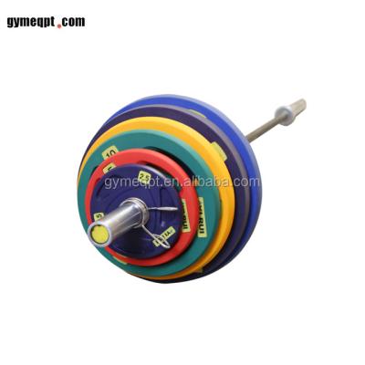 China Fitness Center Barbell Rubber Coated Plates Weigh Plates For Commercial Gym Fitness for sale