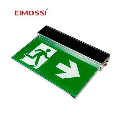 China Electronic Emergency Exit Sign Good Light Customer Reviews Printed Panels Lamp Emergency Exit Light Signage for sale