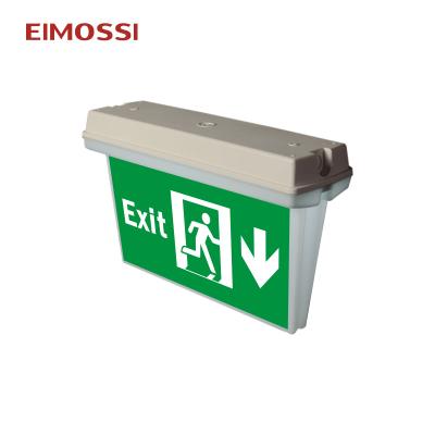 China Commercial IP65 Maintained Non Maintained Electronic Emergency Bulkhead Lighting Emergency Light Exit Sign for sale